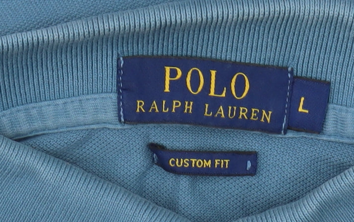 Ralph Lauren Blue Men's Polo Shirt L - Stylish & Casual