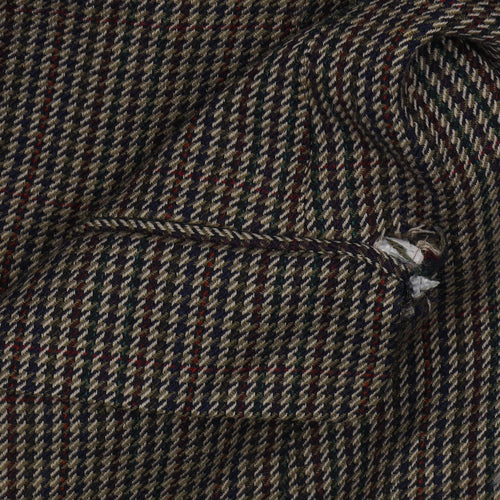 St Michael Men's Beige Check Blazer 40R Wool