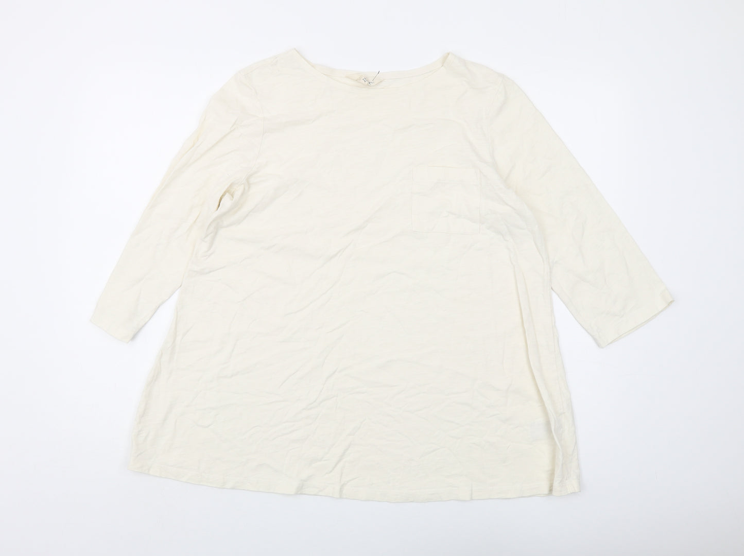 Seasalt Cornwall Women's Ivory Tunic Blouse Size 16