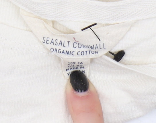 Seasalt Cornwall Women's Ivory Tunic Blouse Size 16