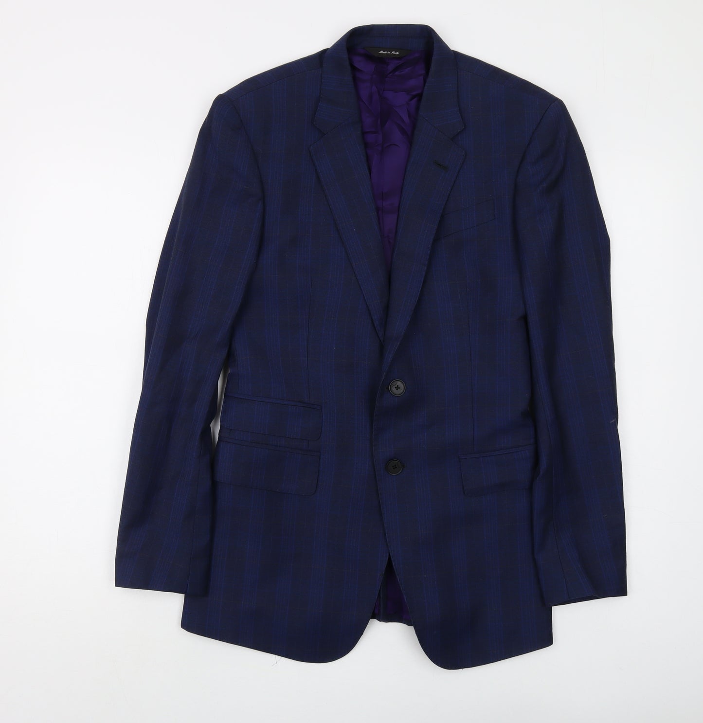 Paul Smith Men's Blue Wool Cashmere Blazer 36