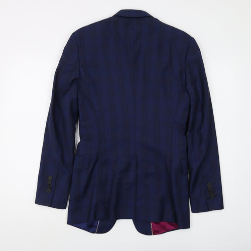 Paul Smith Men's Blue Wool Cashmere Blazer 36