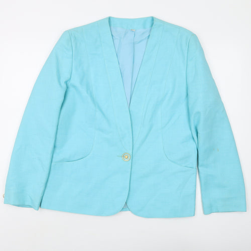 Miss Smith Women's Blue Blazer UK 14 Regular Fit