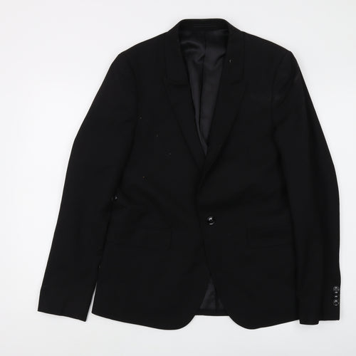 Kenji Black Unisex Blazer Medium Formal Lined