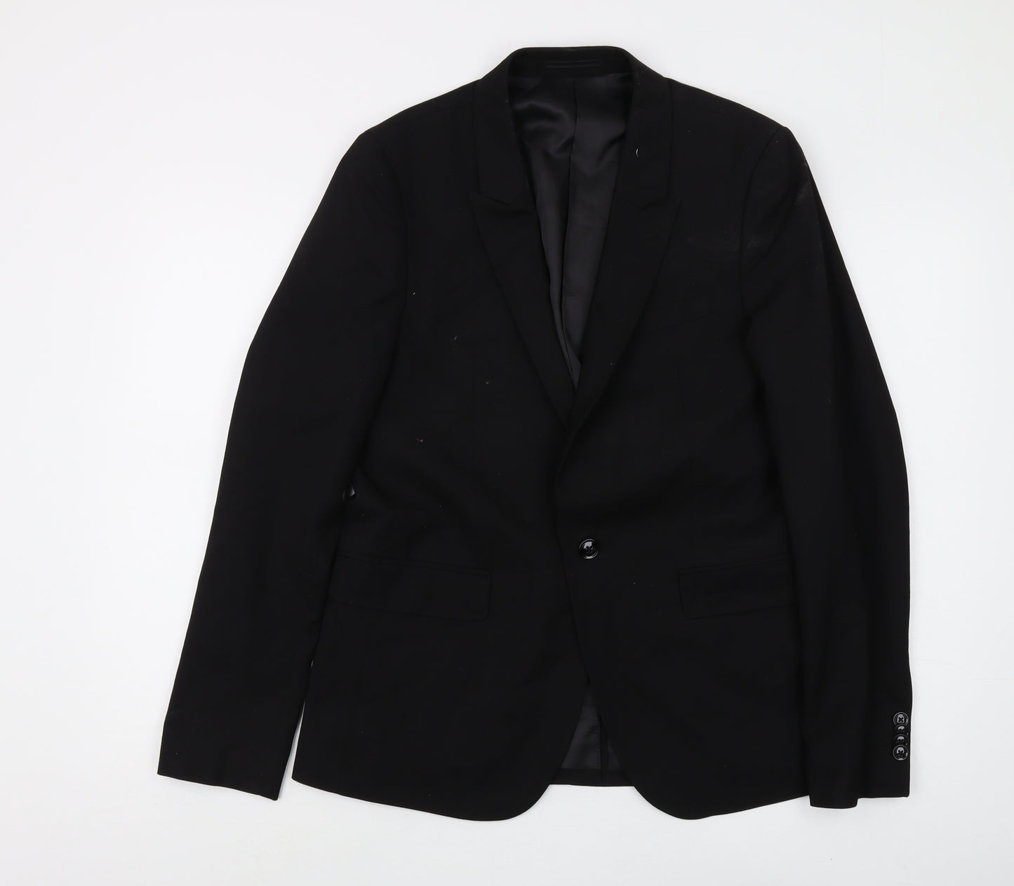Kenji Black Unisex Blazer Medium Formal Lined