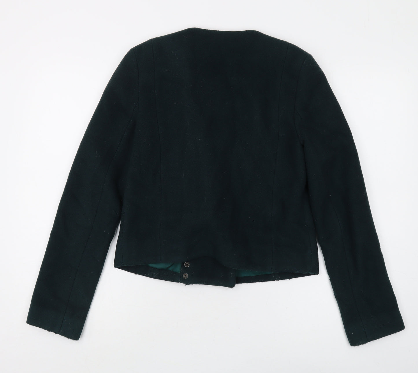 French Connection Women’s Green Biker Jacket Size 10