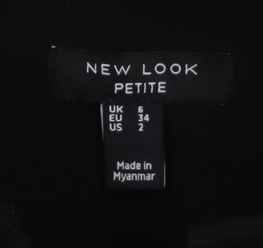 New Look Women's Black Petite Jacket, Size 6