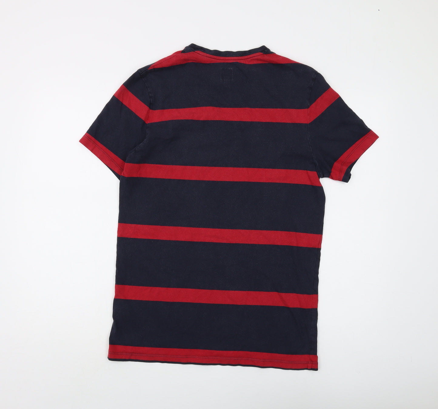 Jack Wills Men's Blue Red Striped Tee S