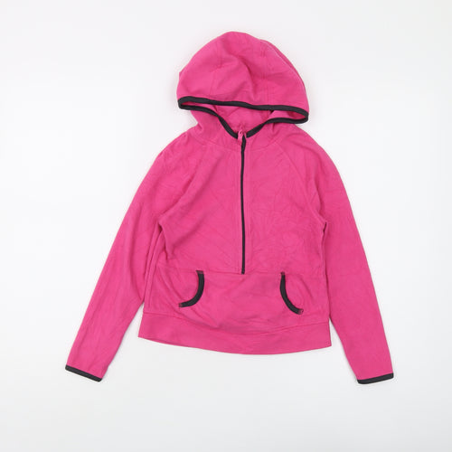Crane Girls Pink Full Zip Hoodie 7-8 Years - Cosy Fleece