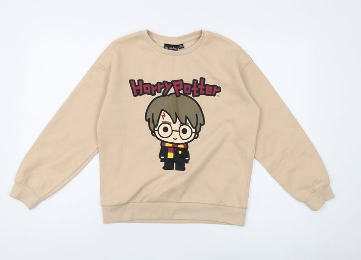 Harry Potter Beige Sweatshirt, Unisex Kids, 11-12 Years, Pullover