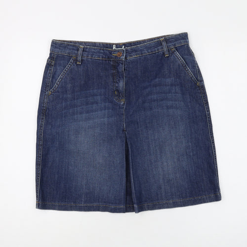 Boden Women's Blue Denim Skirt Size 14 Casual Wear