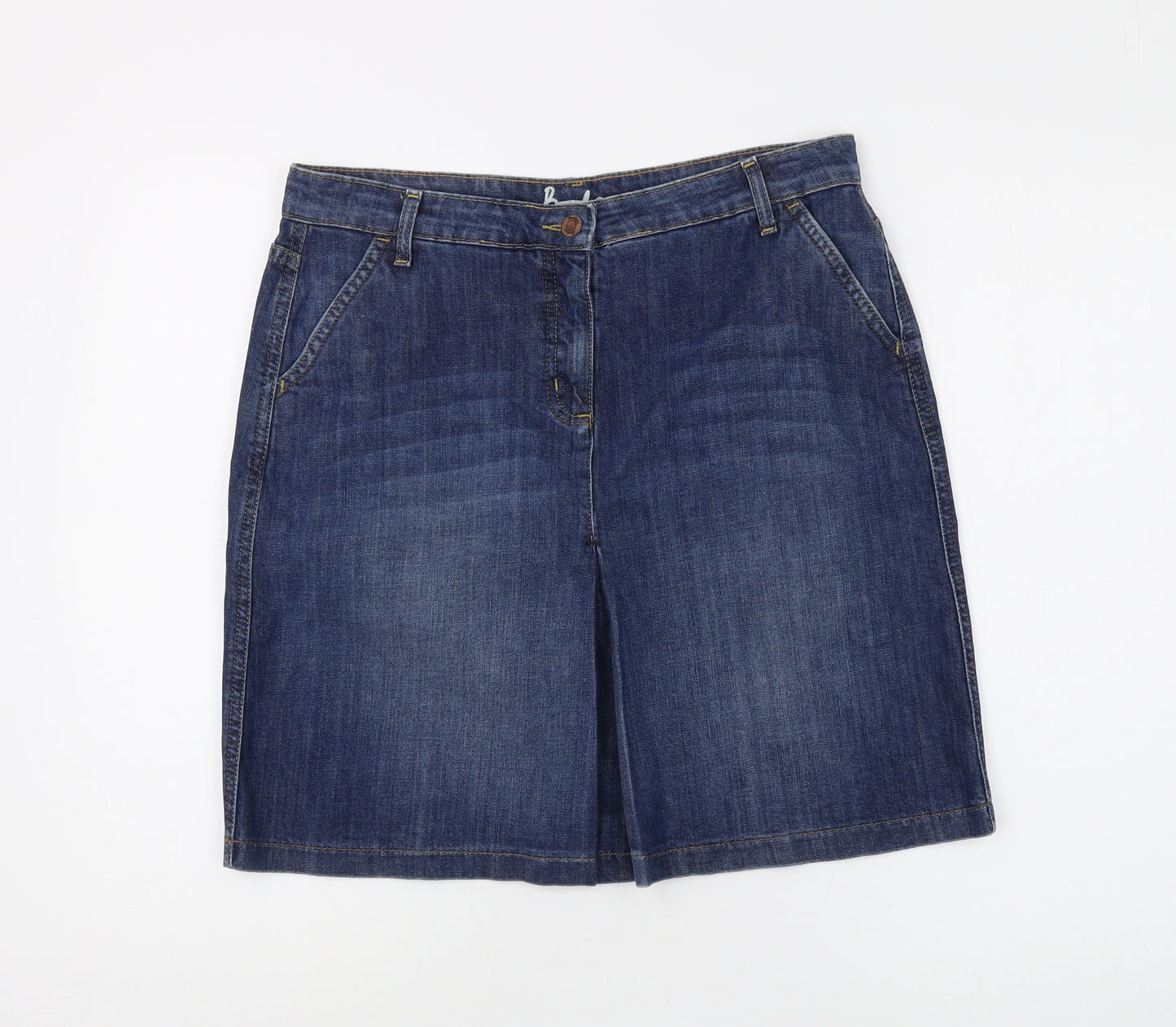 Boden Women's Blue Denim Skirt Size 14 Casual Wear