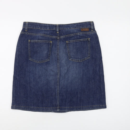 Boden Women's Blue Denim Skirt Size 14 Casual Wear