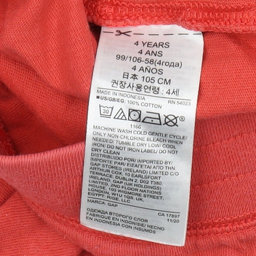 Gap Boys Red Sweat Shorts, 4 Years, Comfortable Summer Wear
