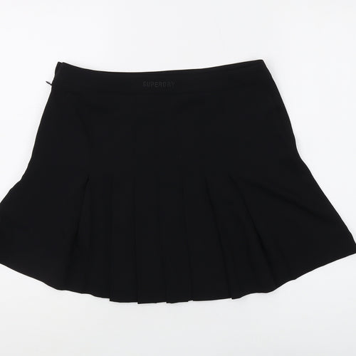 Superdry Women's Black Pleated Skirt Size 12