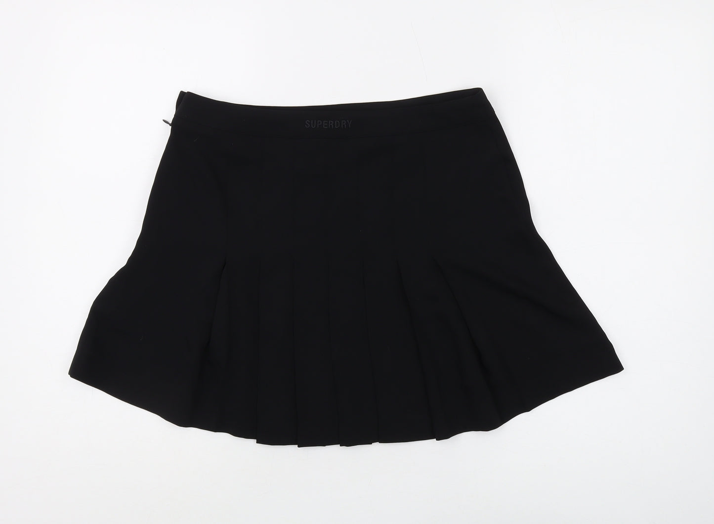 Superdry Women's Black Pleated Skirt Size 12