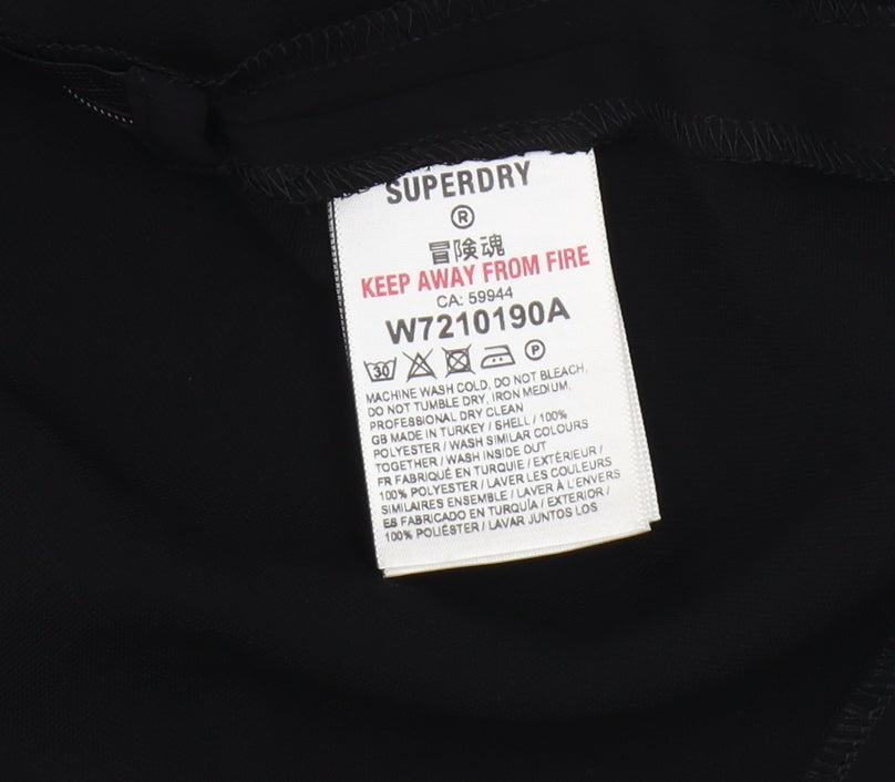 Superdry Women's Black Pleated Skirt Size 12