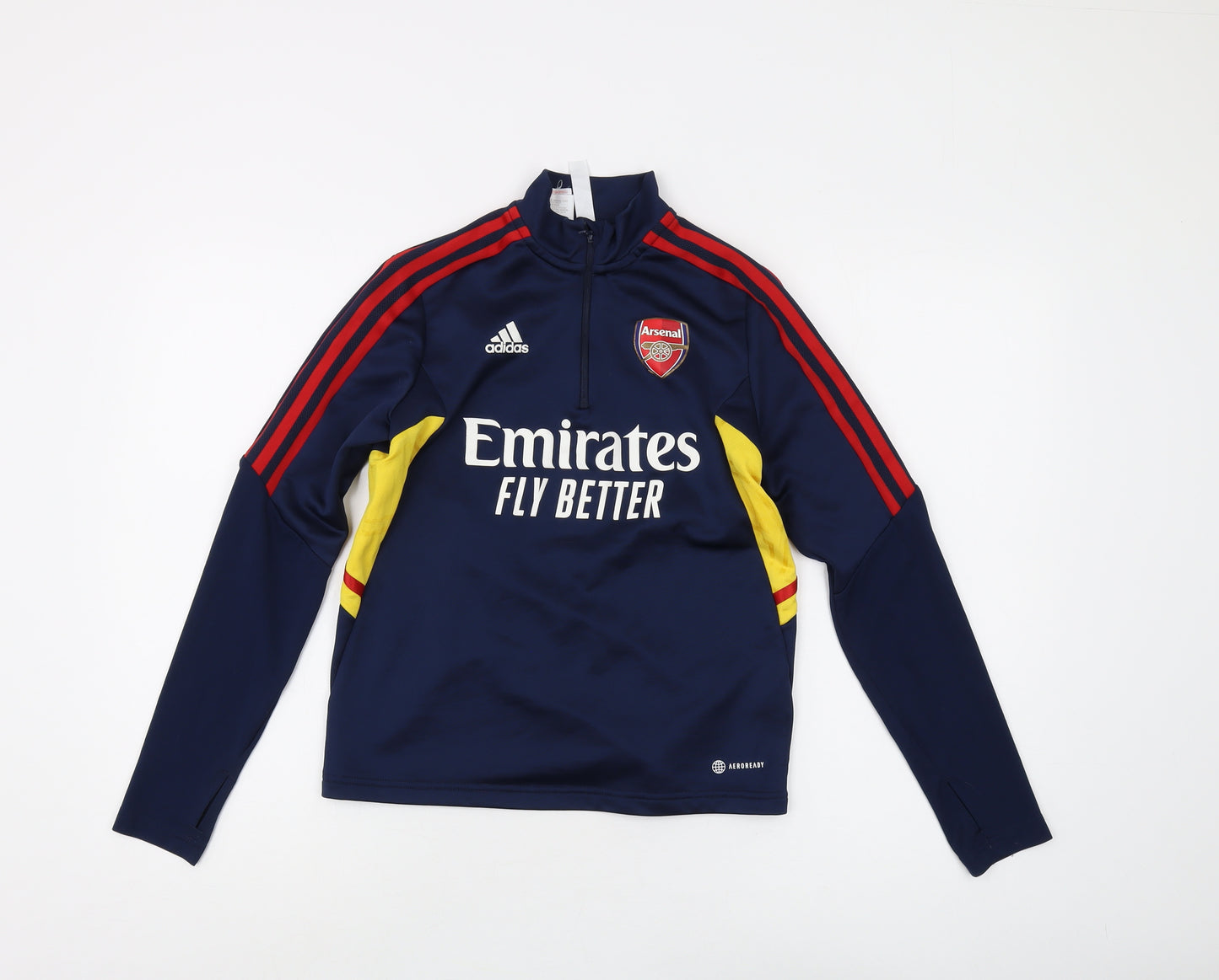 Adidas Boys Blue 1/4 Zip Sweater M