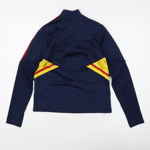 Adidas Boys Blue 1/4 Zip Sweater M