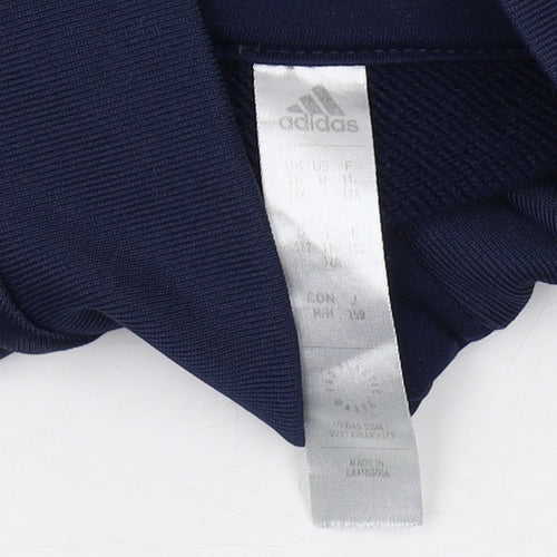 Adidas Boys Blue 1/4 Zip Sweater M