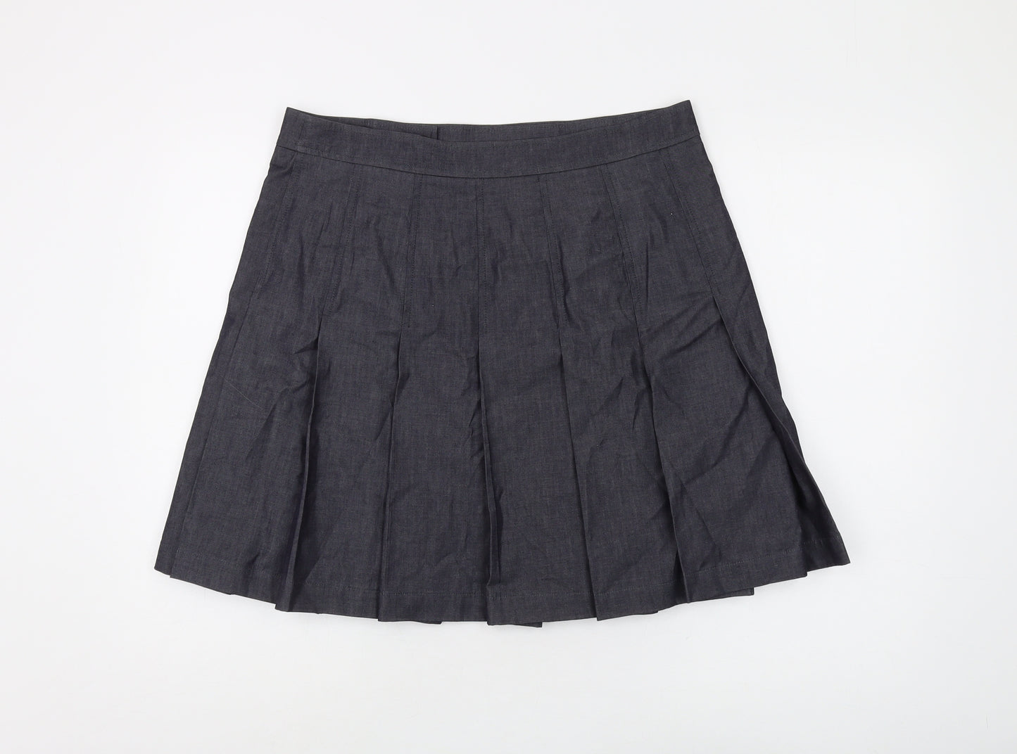 Hobbs Women's Black Pleated Short Skirt Size 14