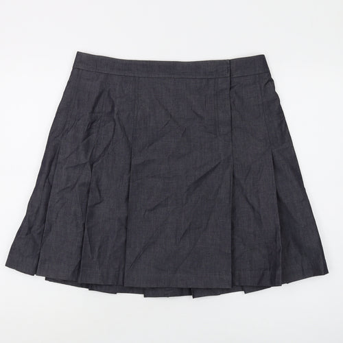 Hobbs Women's Black Pleated Short Skirt Size 14