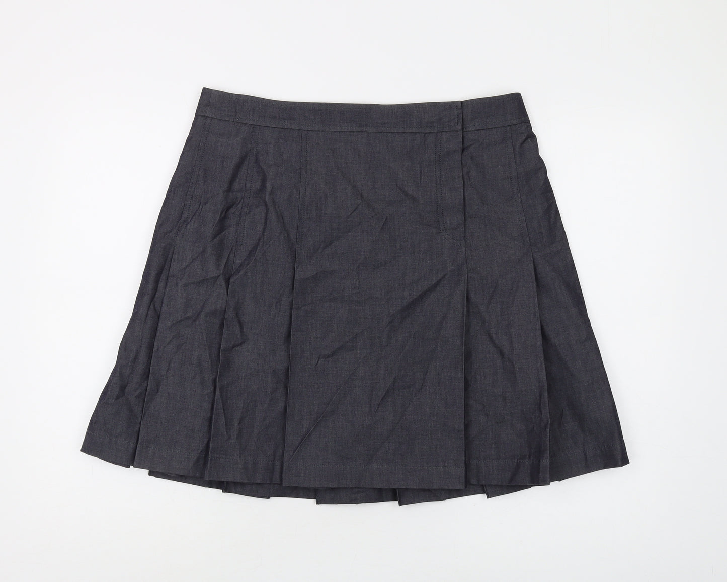 Hobbs Women's Black Pleated Short Skirt Size 14