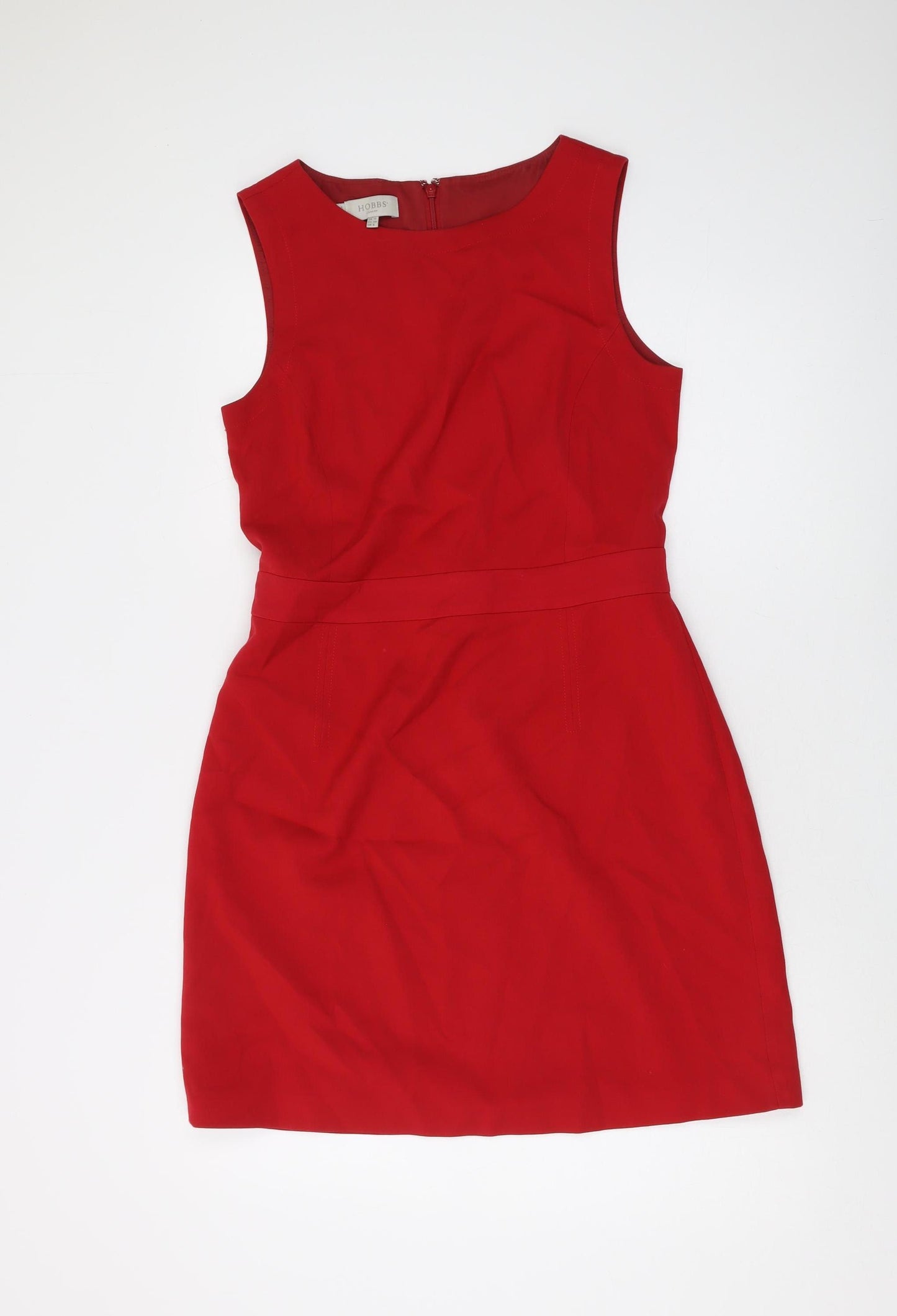 Hobbs Red Women's Sheath Dress UK 10 Knee Length