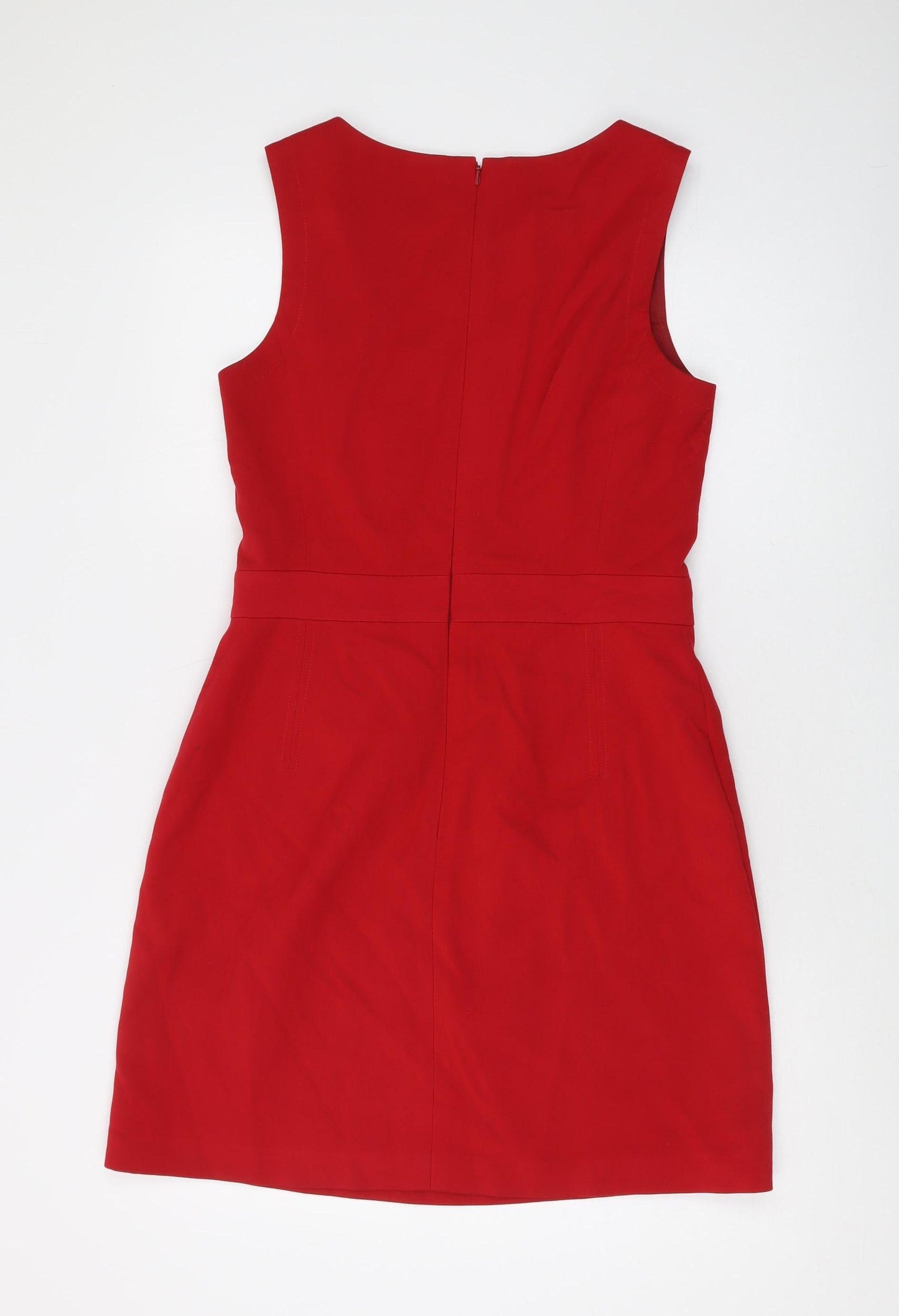 Hobbs Red Women's Sheath Dress UK 10 Knee Length