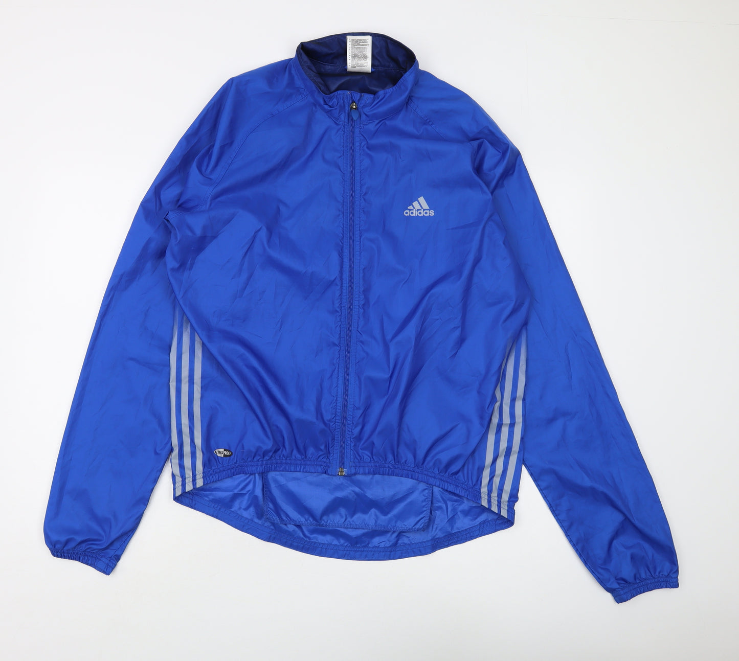 Adidas Men's Blue Windbreaker Jacket, Size L, Lightweight Sportswear