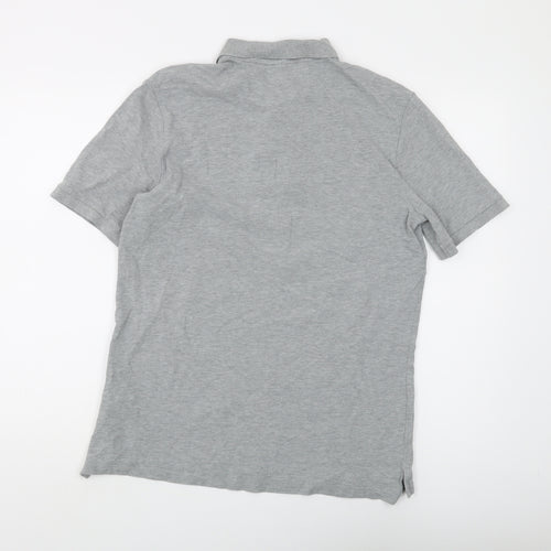 Nike Men's Grey Polo M Short Sleeve Casual Logo