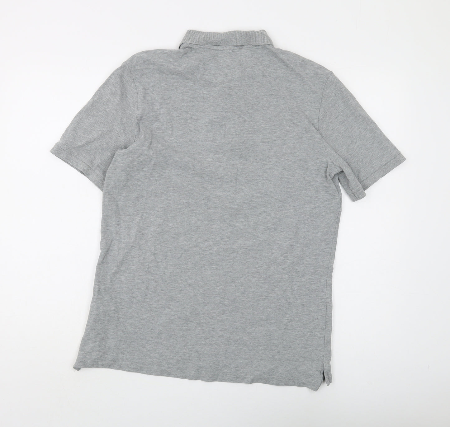 Nike Men's Grey Polo M Short Sleeve Casual Logo