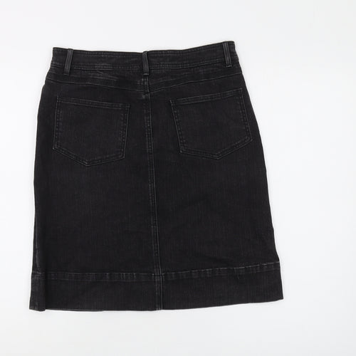 Boden Women's Black Denim Skirt Size 12