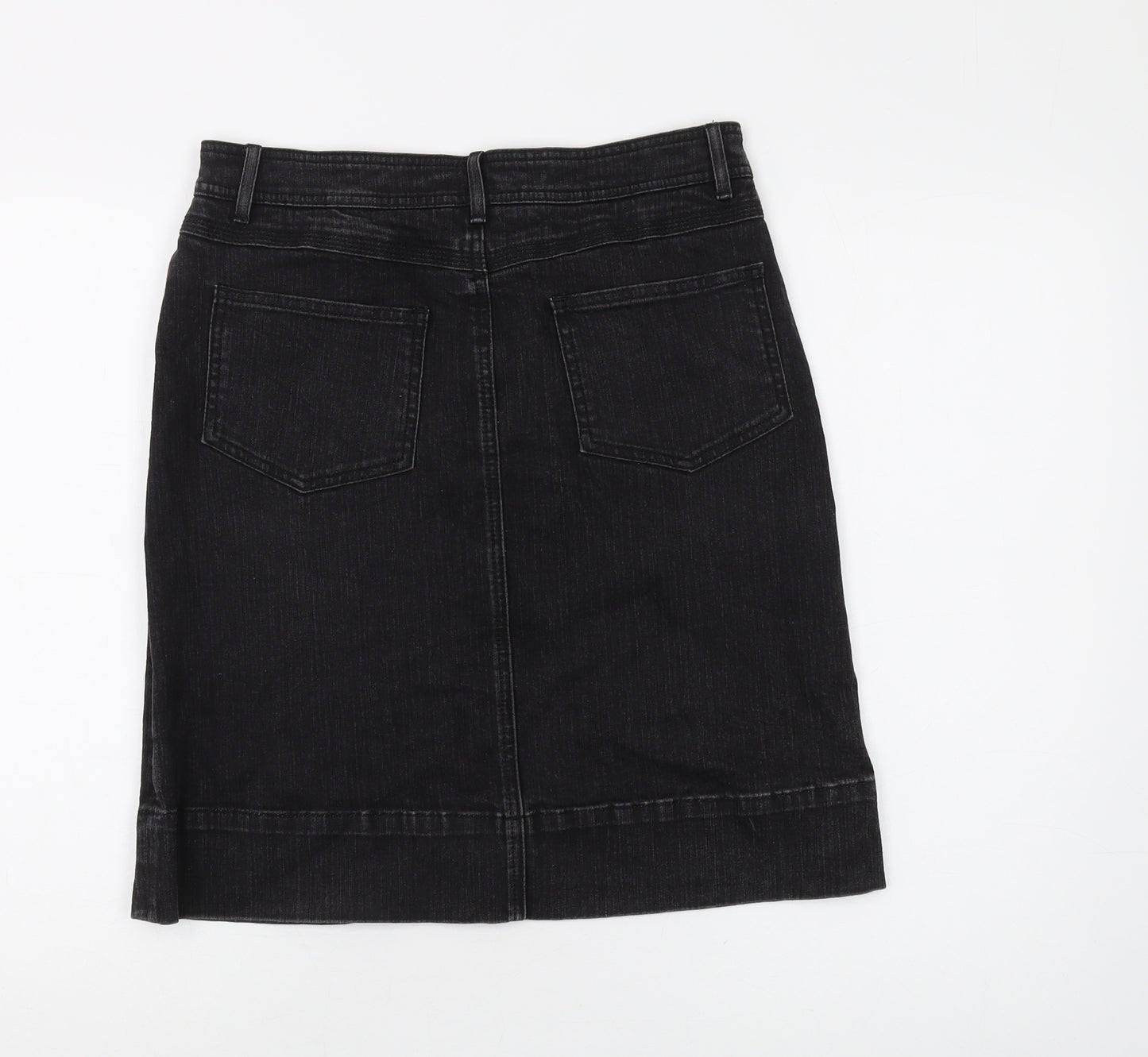 Boden Women's Black Denim Skirt Size 12