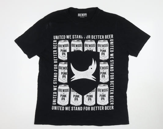 Brewdog Men's Black XL Beer Graphic T-Shirt