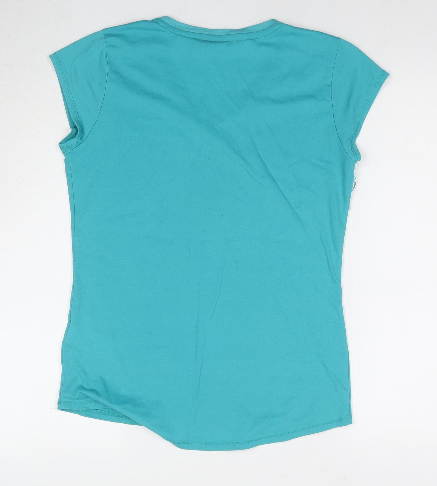 LA Gear Women's Blue V-Neck T-Shirt - Size 14