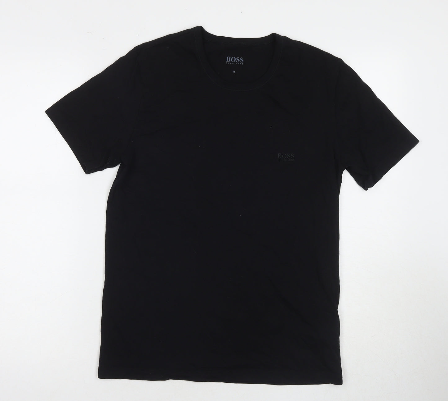 Hugo Boss Men's Black T-Shirt, Regular Fit, Medium