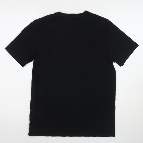 Hugo Boss Men's Black T-Shirt, Regular Fit, Medium