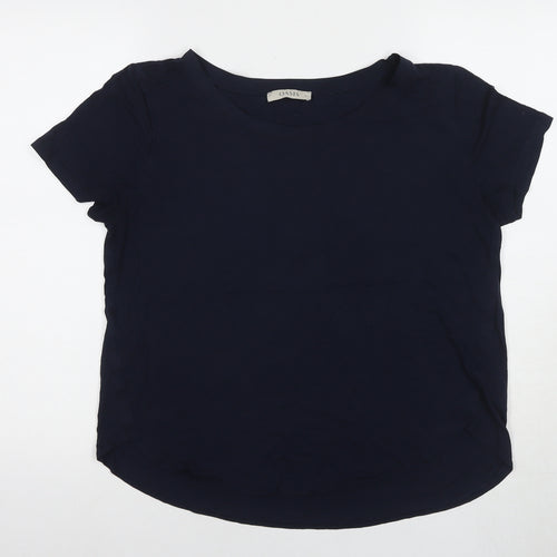 Oasis Women's Blue Crew Neck T-Shirt Size L