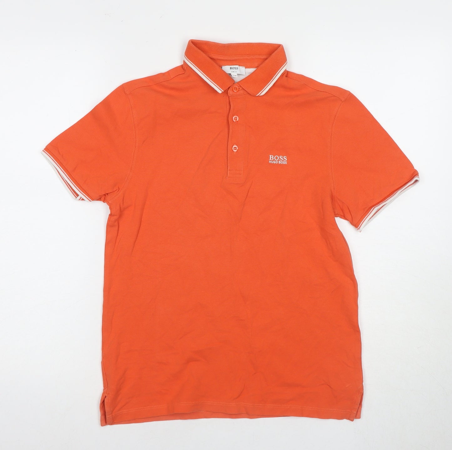 Hugo Boss Men's Orange Slim Fit Polo, Size M