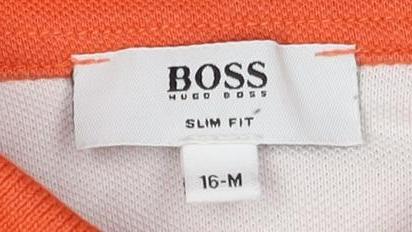 Hugo Boss Men's Orange Slim Fit Polo, Size M