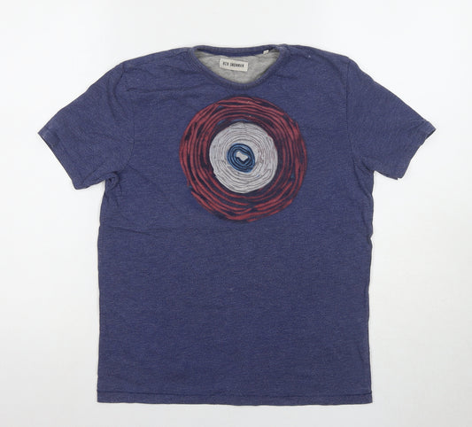 Ben Sherman Blue Boys Graphic Print T-Shirt, Size M