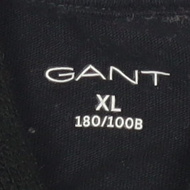 Gant Men's Black XL T-Shirt, Cotton, Crew Neck