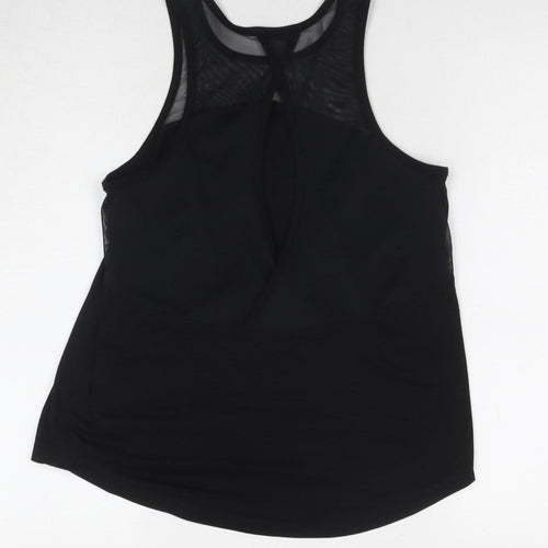 Crane Women's Black Athletic Mesh Tank Top Size S