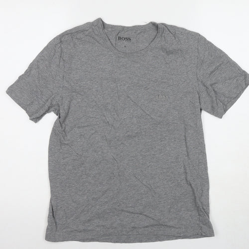 Hugo Boss Men's Grey M Crew Neck Short Sleeve T-Shirt