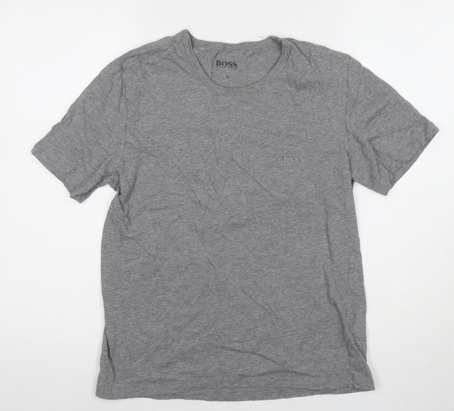 Hugo Boss Men's Grey M Crew Neck Short Sleeve T-Shirt