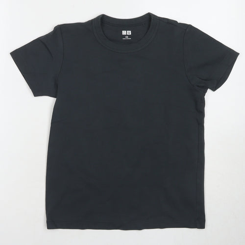 Uniqlo Women Black XS Basic T-Shirt