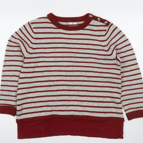 Coton Traders Women's Striped Pullover Jumper