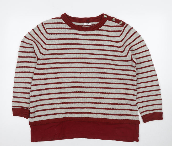Coton Traders Women's Striped Pullover Jumper