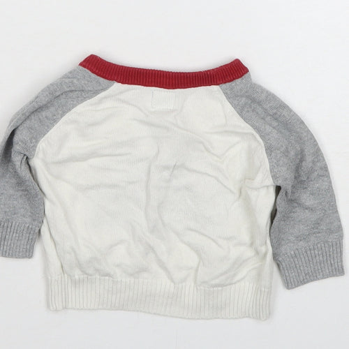 Baby Gap Unisex Grey Bicycle Pullover Jumper 0-3M